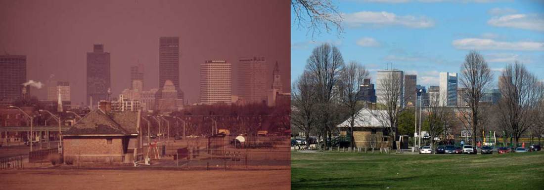 Moakley Park, South Boston, MA. Ernst Halberstadt (1973) and Roger Archibald (2012)